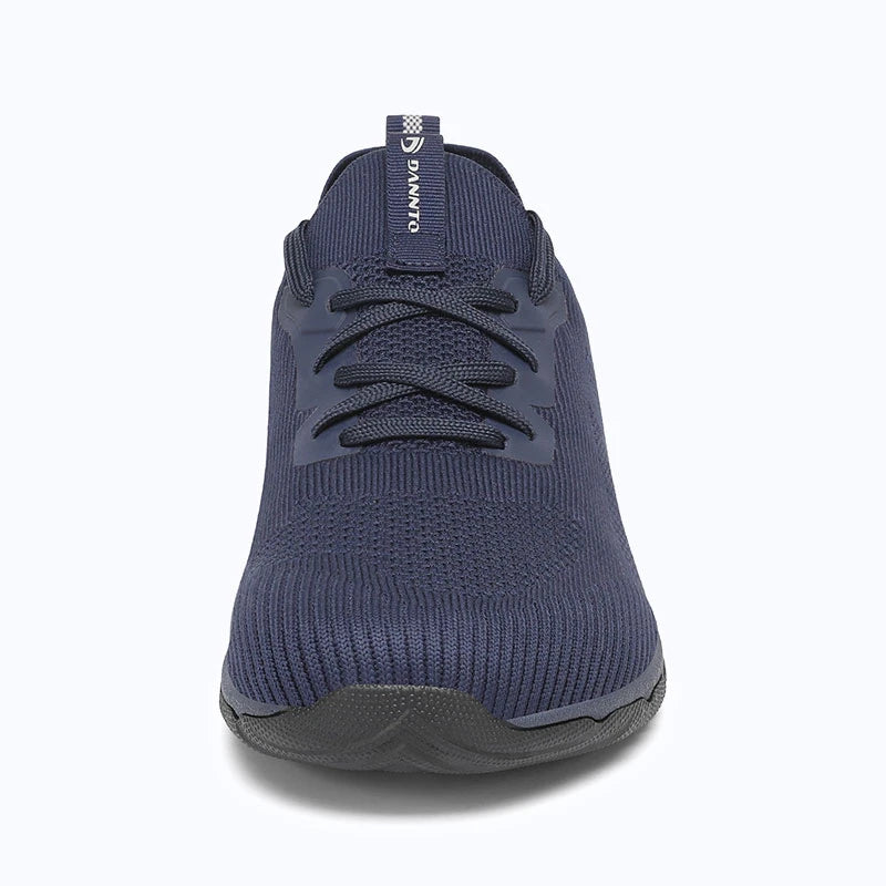 Dannto blue zero drop barefoot sneakers shown from the front