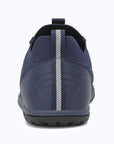 Dannto blue zero drop barefoot sneakers shown from the back