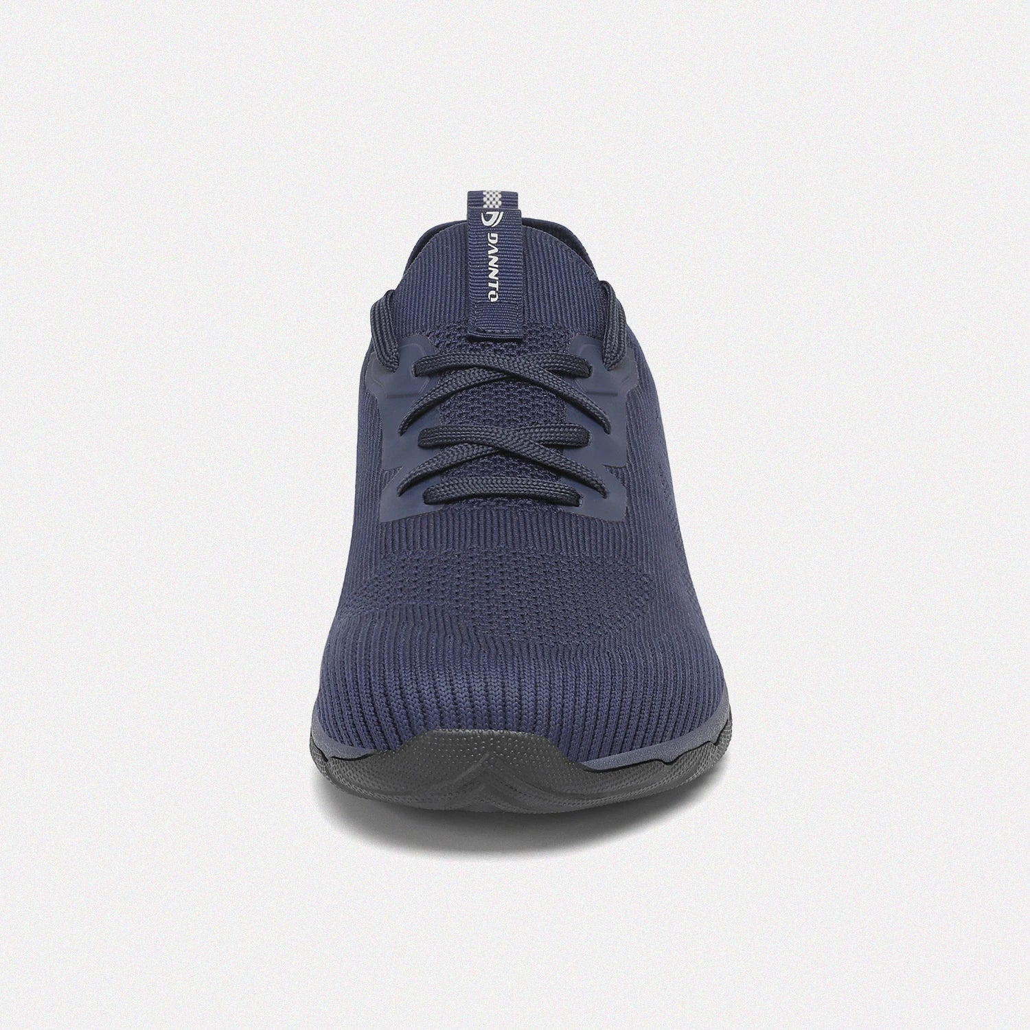 Dannto blue zero drop barefoot sneakers shown from the front