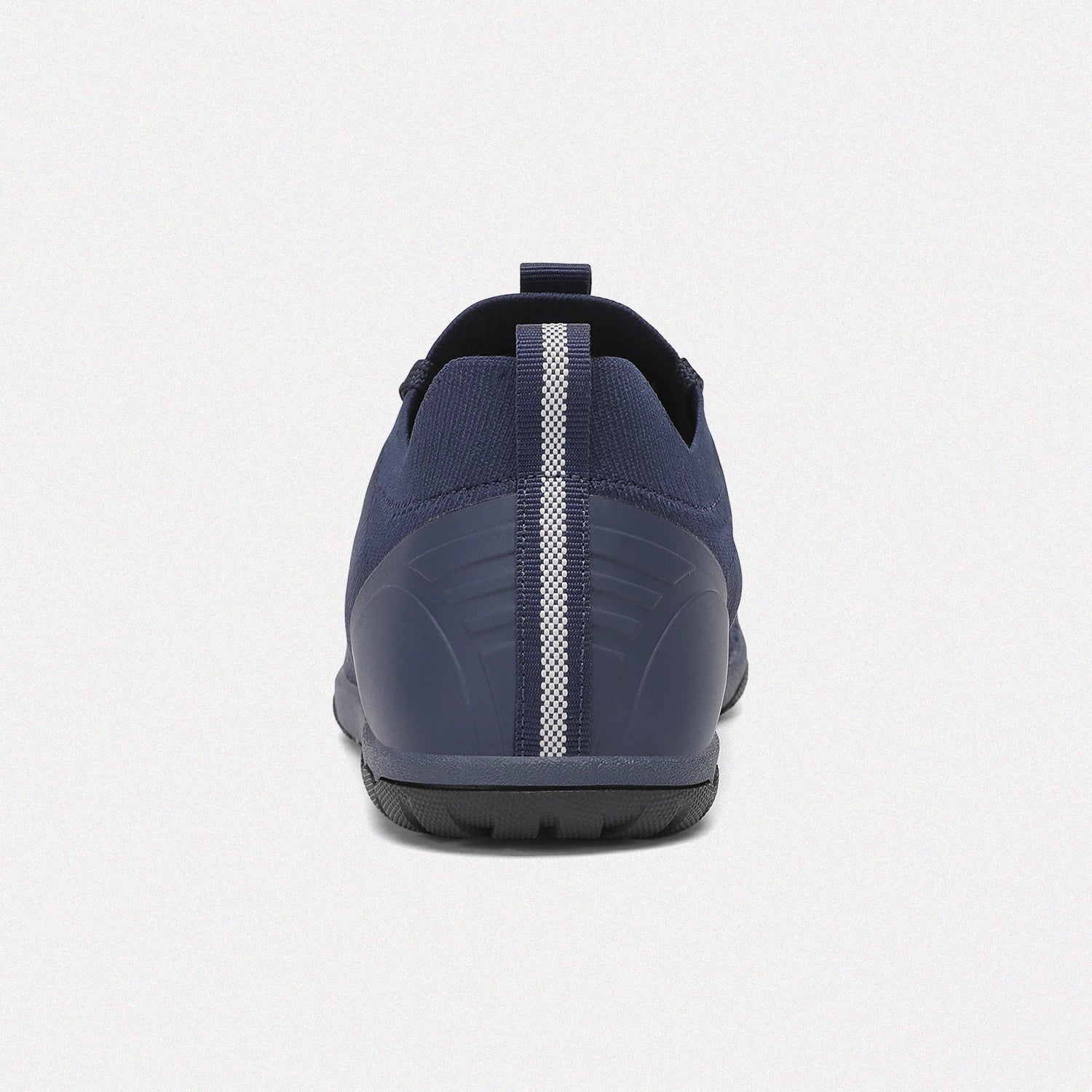 Dannto blue zero drop barefoot sneakers shown from the back