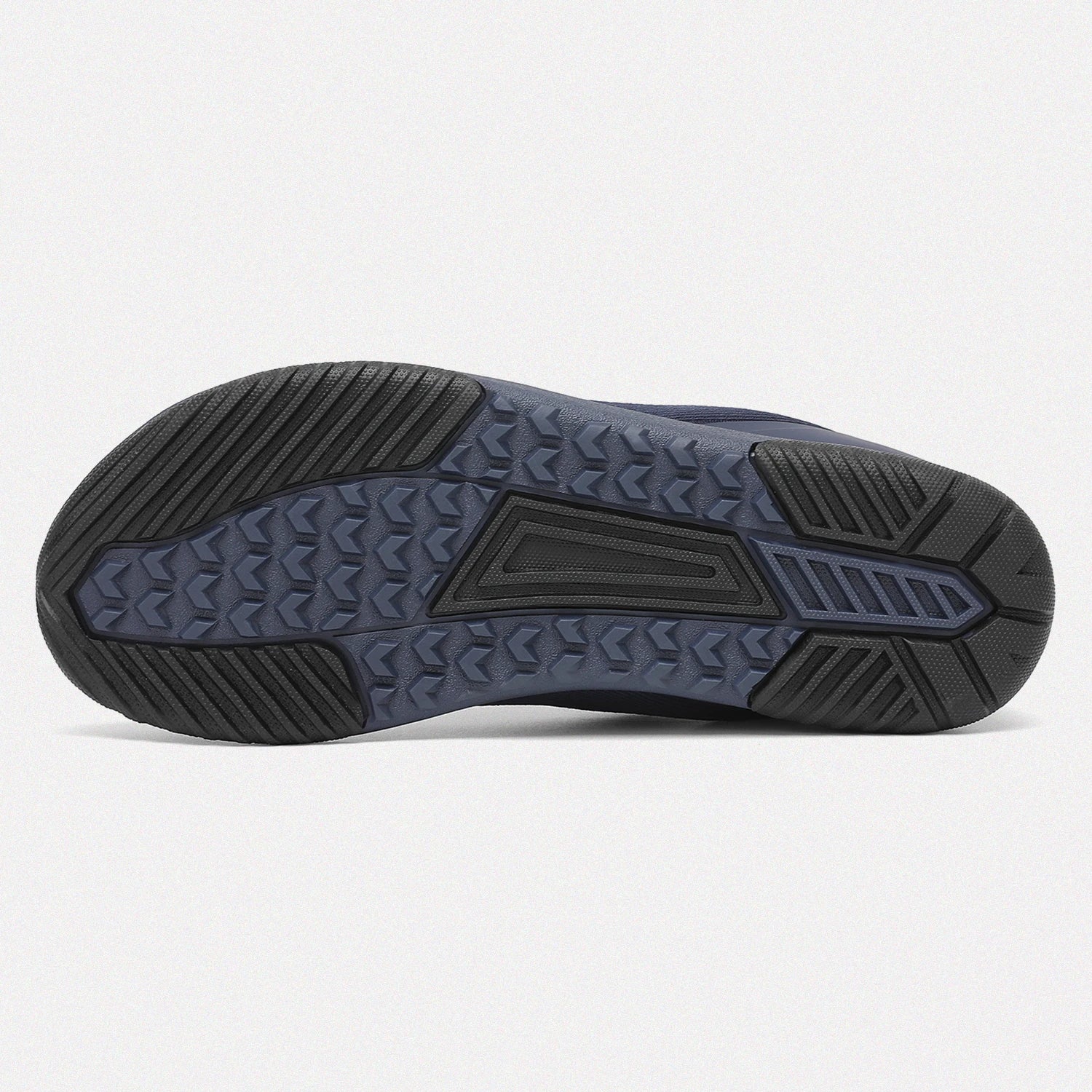Dannto blue zero drop barefoot sneakers shown from the bottom