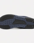 Dannto blue zero drop barefoot sneakers shown from the bottom