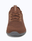 Dannto brown zero drop barefoot sneakers shown from the front