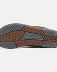 Dannto brown zero drop barefoot sneakers shown from the back
