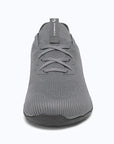 Dannto dark gray zero drop barefoot sneakers shown from the front