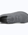 Dannto dark gray zero drop barefoot sneakers shown from the top
