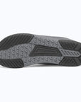 Dannto dark gray zero drop barefoot sneakers shown from the bottom