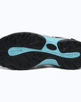Dannto women's trailport H2 sandal black blue shown from the bottom