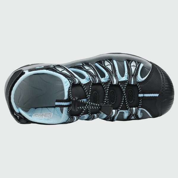 Sandalo trailport H2 Dannto da donna nero blu mostrato dall'alto