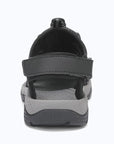 Dannto women's trailport H2 sandal black gray shown from the back