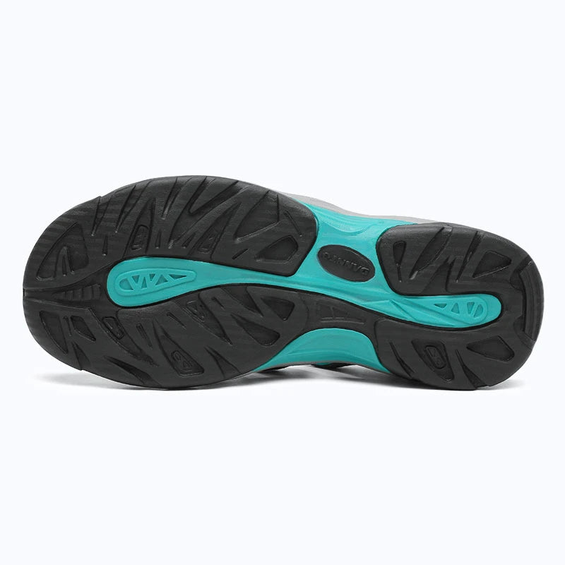 Dannto women's trailport H2 sandal dark gray shown from the bottom