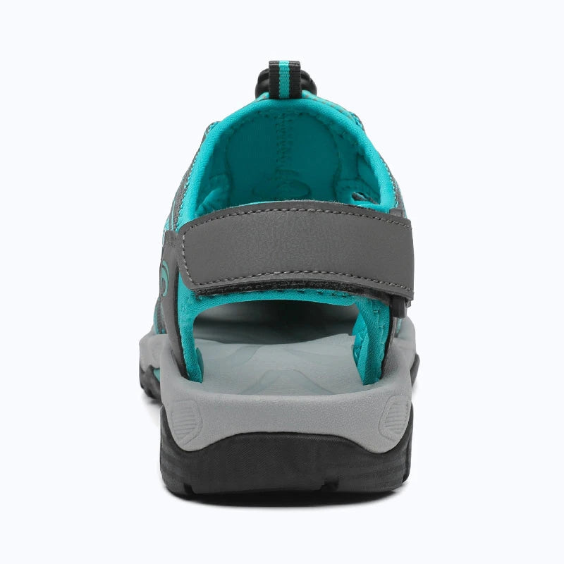 Dannto women's trailport H2 sandal dark gray shown from the back