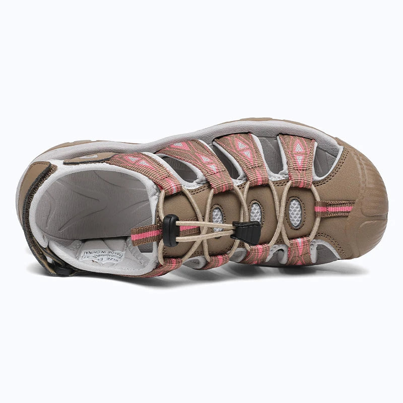 Dannto women's trailport H2 sandal khaki shown from the top