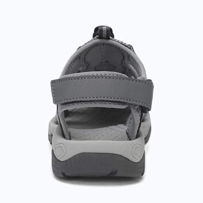 Dannto women's trailport H2 sandal medium gray shown from the back