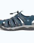Dannto women's trailport H2 sandal navy blue shown from the side