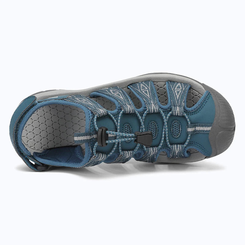 Dannto women's trailport H2 sandal navy blue shown from the top