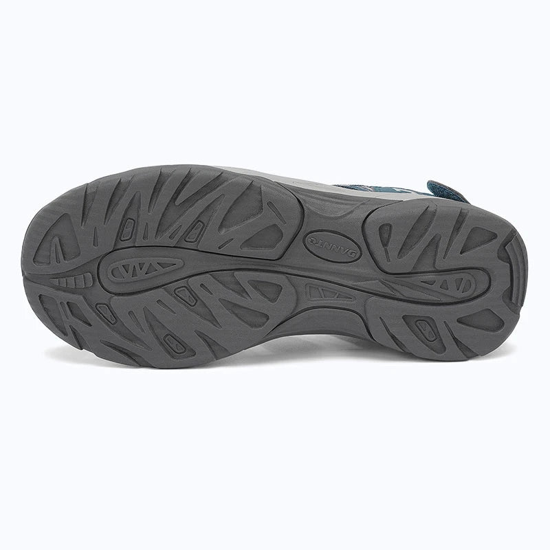 Dannto women's trailport H2 sandal navy blue shown from the bottom