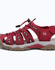 Dannto women's trailport H2 sandal red shown from the side