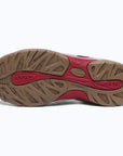Dannto women's trailport H2 sandal red shown from the bottom