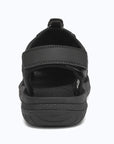 Dannto women's closed toe hiking sandals S2 black shown from the back