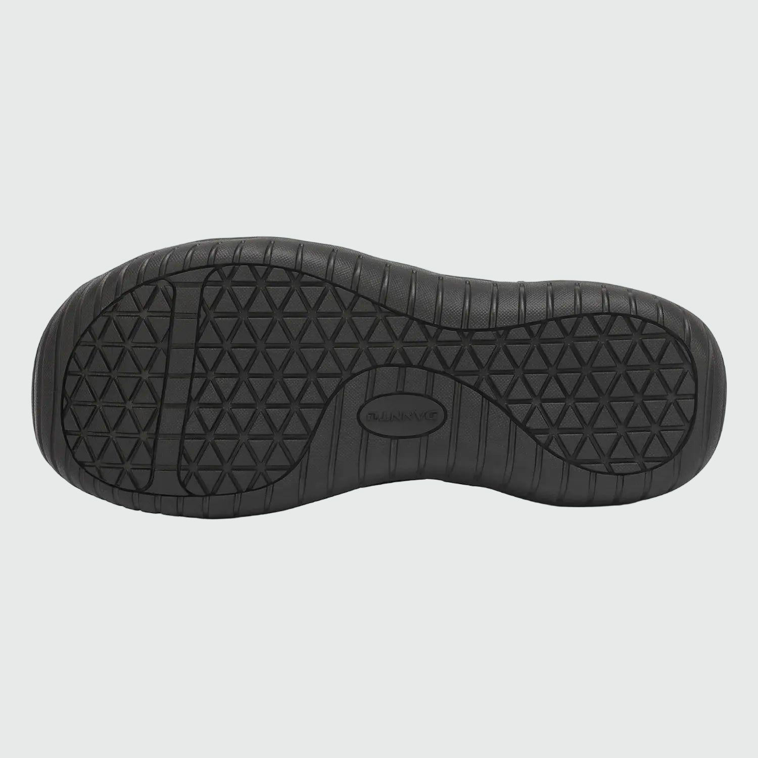 Dannto women's closed toe hiking sandals S2 black shown from the bottom