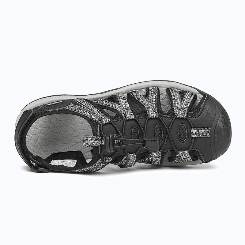 Dannto women's hiking sandals S2 black shown from the top