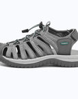 Dannto women's closed toe hiking sandals S2 gray shown from the side