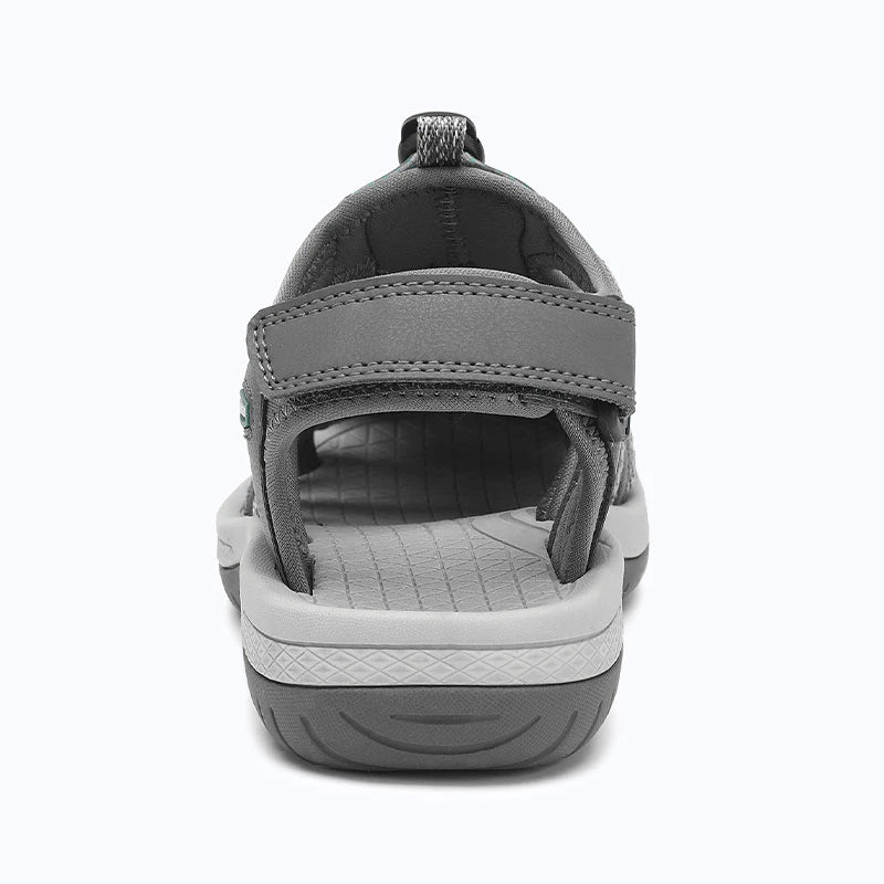 Dannto women's closed toe hiking sandals S2 gray shown from the back