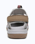 Dannto women's closed toe hiking sandals S2 khaki shown from the back