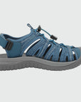 Dannto women's closed toe hiking sandals S2 navy blue shown from the side