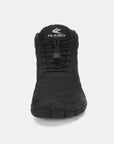Dannto unisex‘s all black winter snow Boots shown from the front