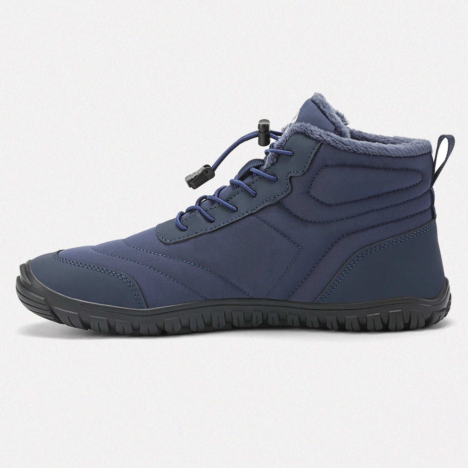 Dannto unisex‘s blue winter snow Boots shown from the side