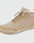 Dannto unisex‘s khaki winter snow Boots shown at a side angle