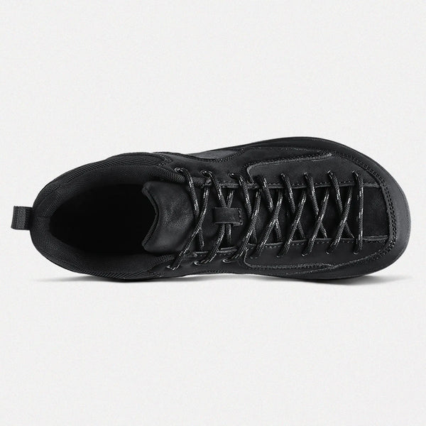 Dannto Veld I - Scarpe a piedi nudi con punta larga per uomo e donna nere mostrate dall'alto