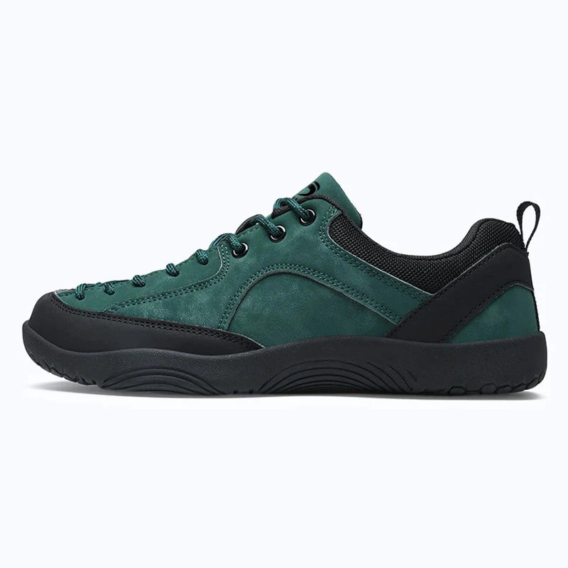Dannto Veld I - Men's and Women's Wide Toe Box Barefoot Shoes green shown from the side