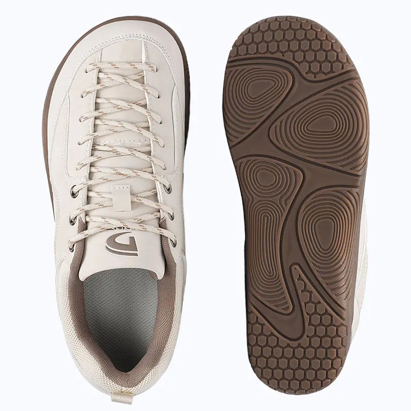 Dannto Veld I - 3E wide toe box barefoot shoes green shown from the top and bottom