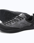 Dannto Veld I - 3E wide toe box barefoot shoes gray shown from a three-quarter view with the outsole visible