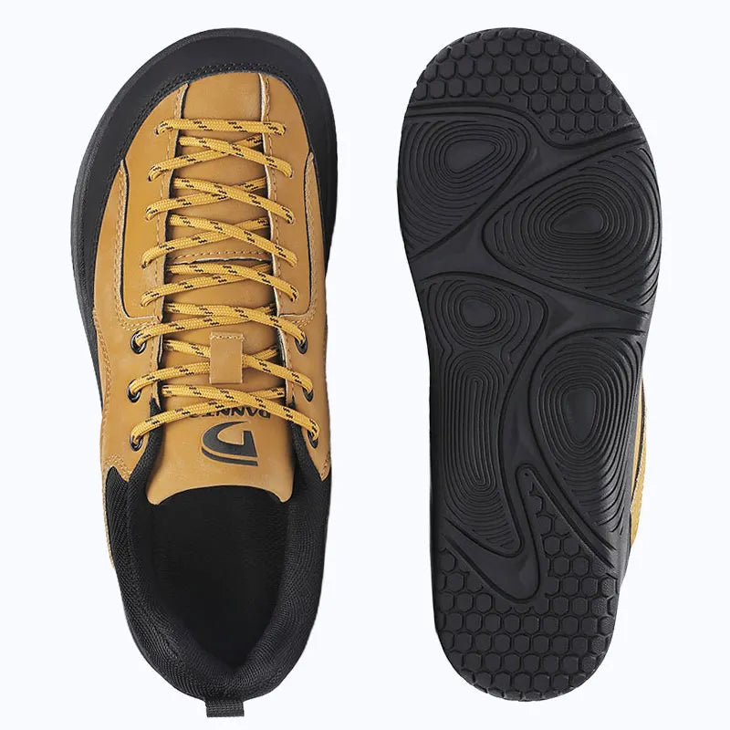 Dannto Veld I - 3E wide toe box barefoot shoes green shown from the top and bottom