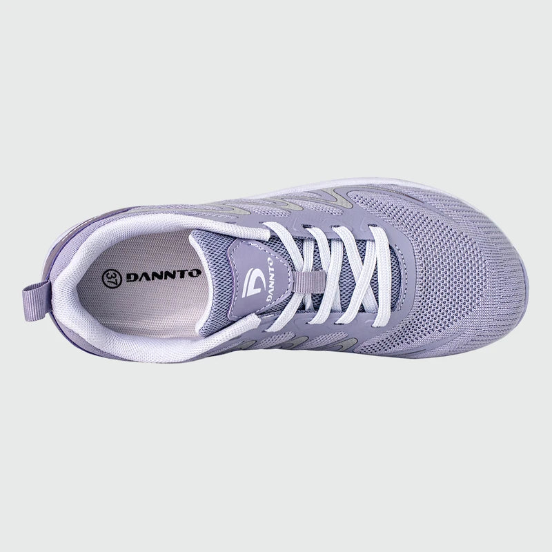 Gliss II - purple wide toe box barefoot shoes for women shown from the top