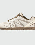Gliss II - khaki wide toe box barefoot shoes for women shown from the front