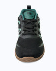 Gliss II - black wide toe box barefoot shoes for women shown from the front