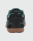 Gliss II - black wide toe box barefoot shoes for women shown from the back