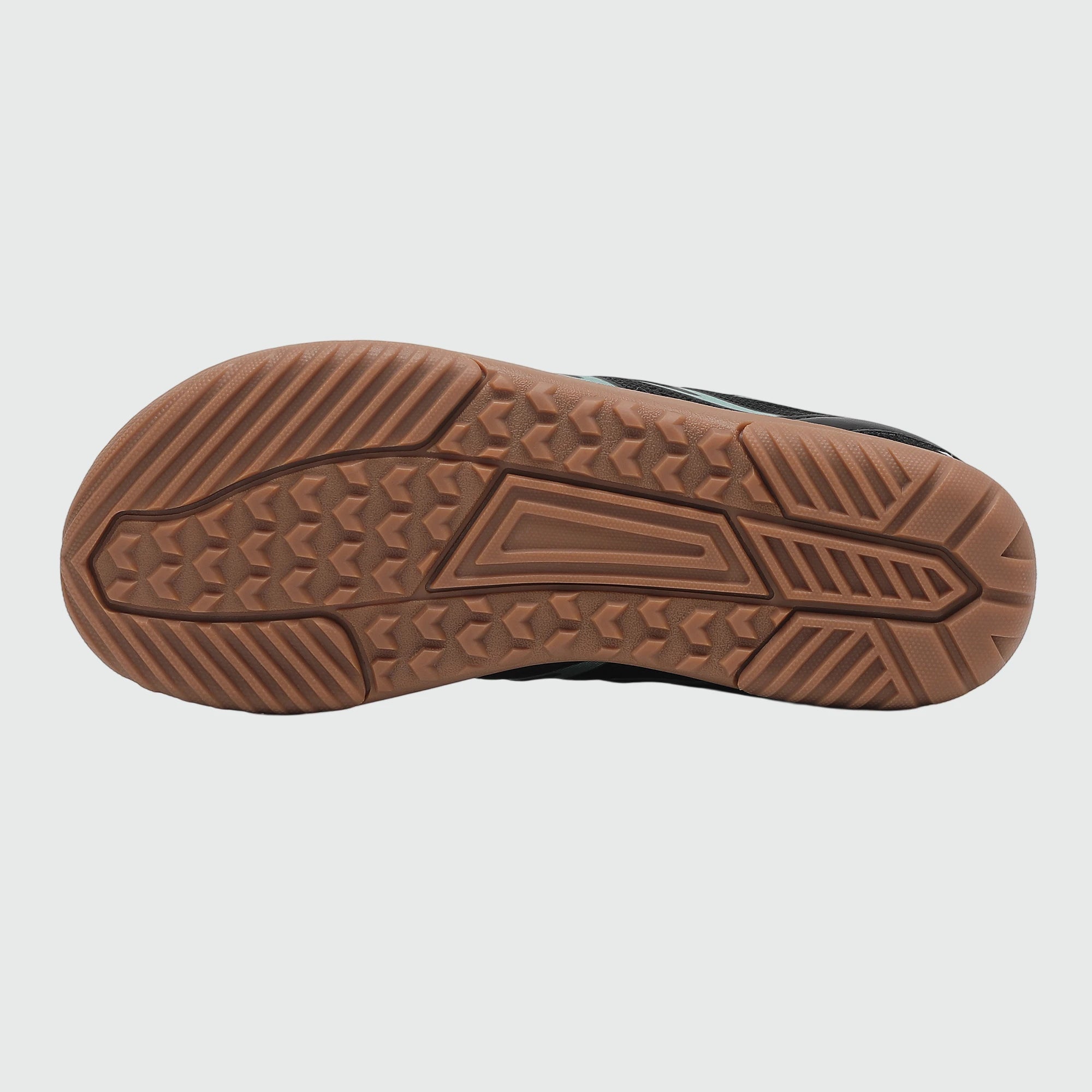 Gliss II - black wide toe box barefoot shoes for women shown from the bottom