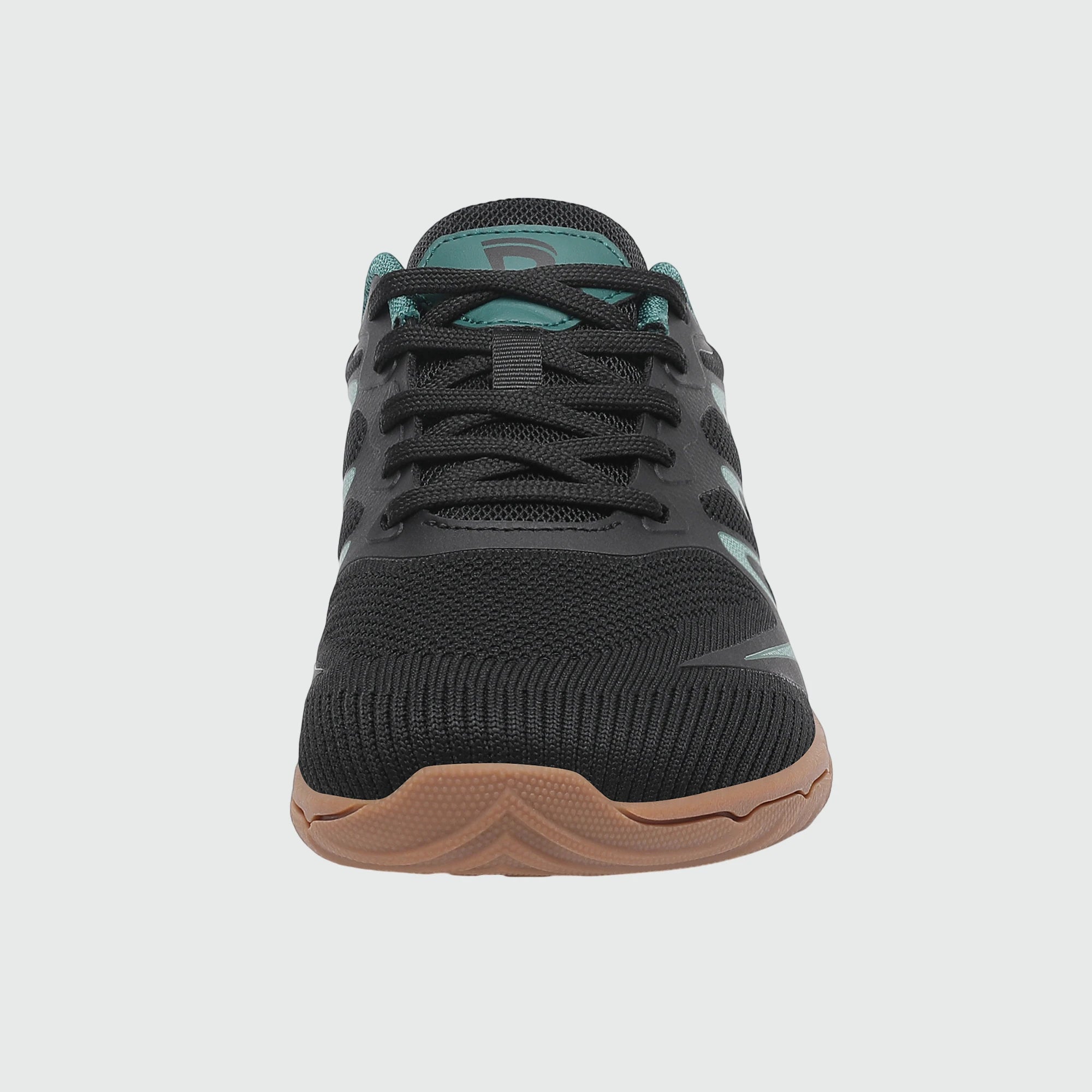 Gliss II - black wide toe box barefoot shoes for women shown from the front