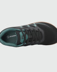 Gliss II - black wide toe box barefoot shoes for women shown from the top