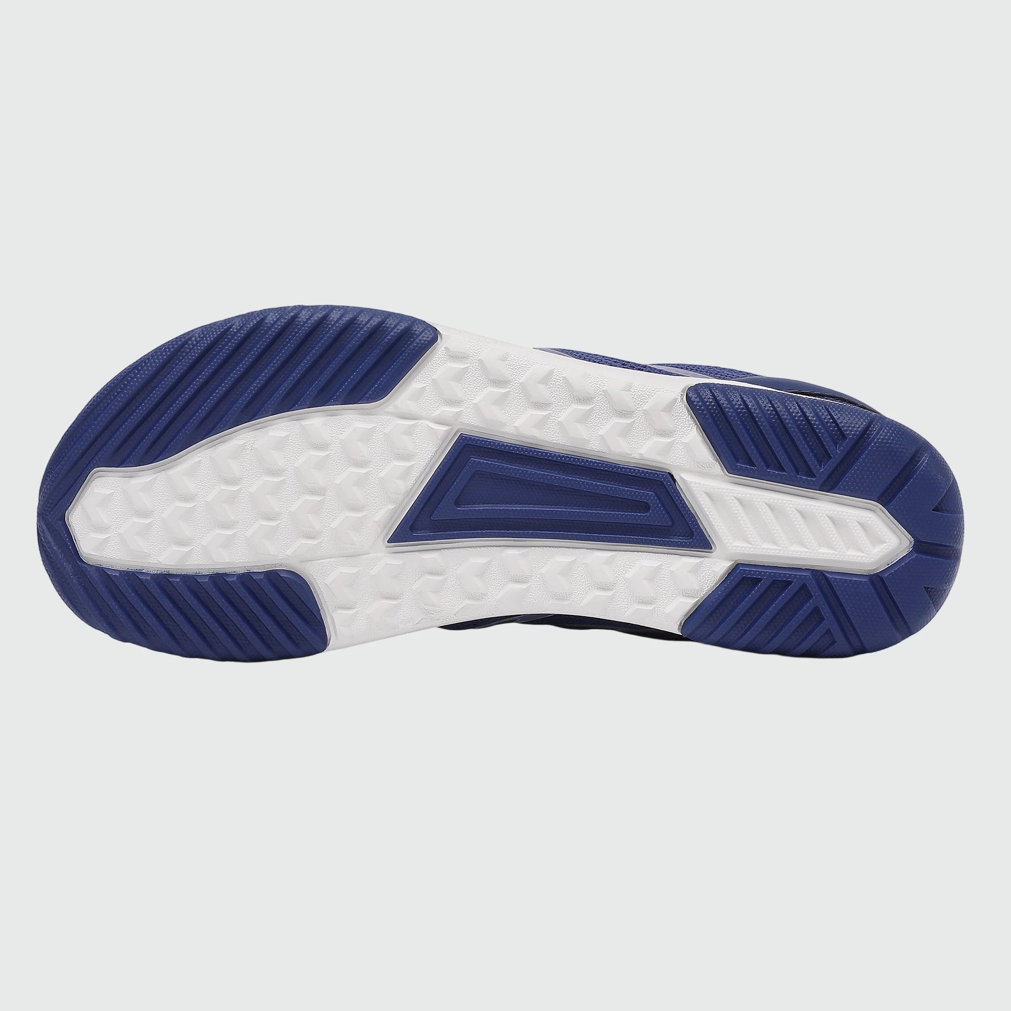 Gliss II - blue wide toe box barefoot shoes for women shown from the bottom