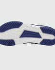 Gliss II - blue wide toe box barefoot shoes for women shown from the bottom
