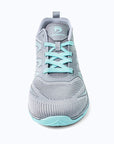 Gliss II - gray wide toe box barefoot shoes for women shown from the front