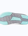 Gliss II - gray wide toe box barefoot shoes for women shown from the bottom