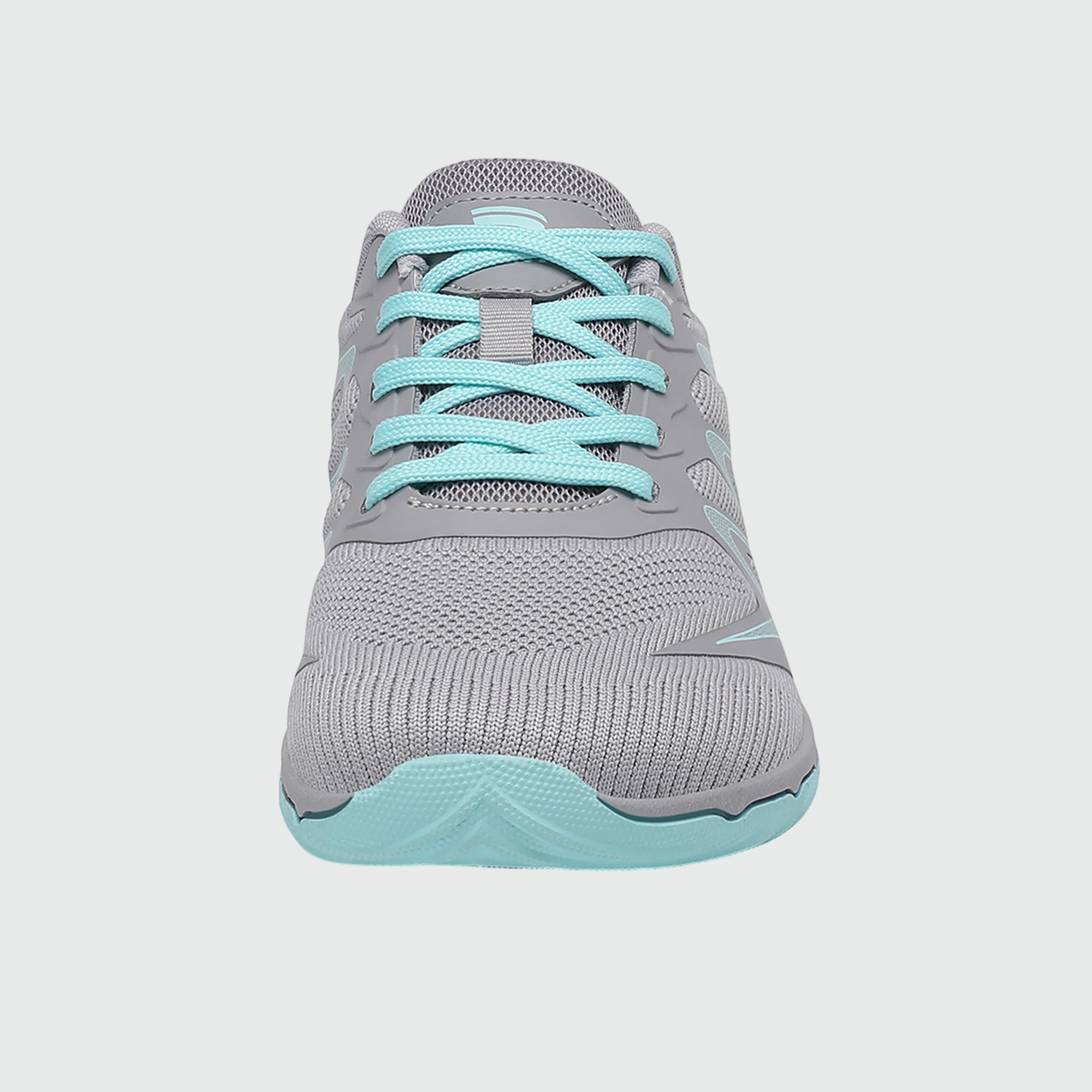 Gliss II - gray wide toe box barefoot shoes for women shown from the front